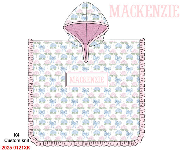 Custom Smocked Hooded Towel