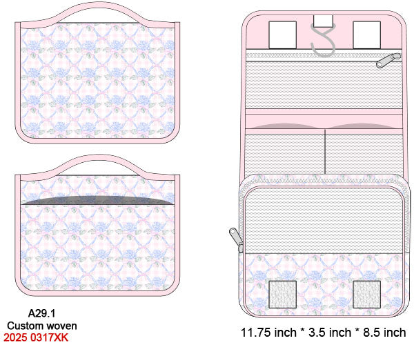 Hydrangeas Trellis Luggage