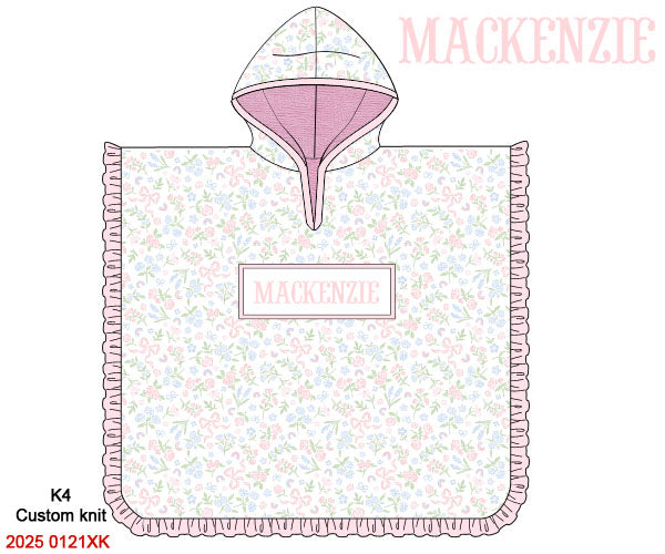 Custom Smocked Hooded Towel