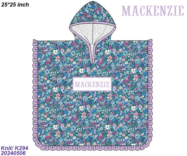 Custom Smocked Hooded Towel