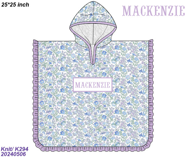 Custom Smocked Hooded Towel
