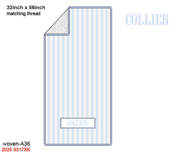 Blue Stripes + Baby Blue Luggage