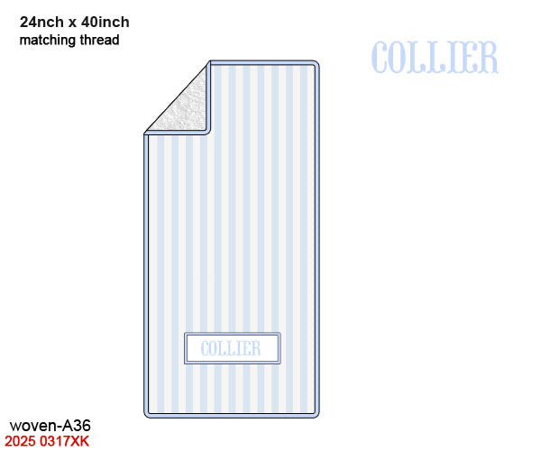 Blue Stripes + Baby Blue Luggage