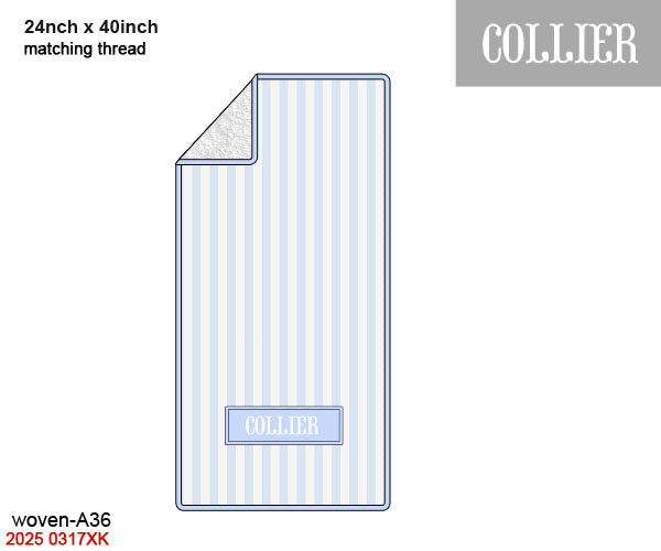 Blue Stripes + Baby Blue Luggage