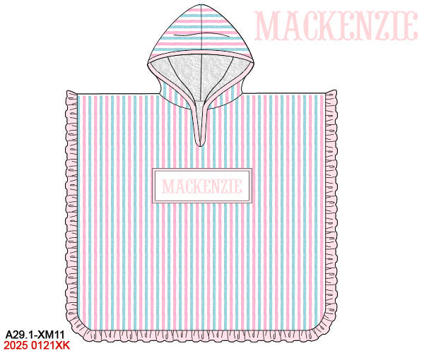 Custom Smocked Hooded Towel