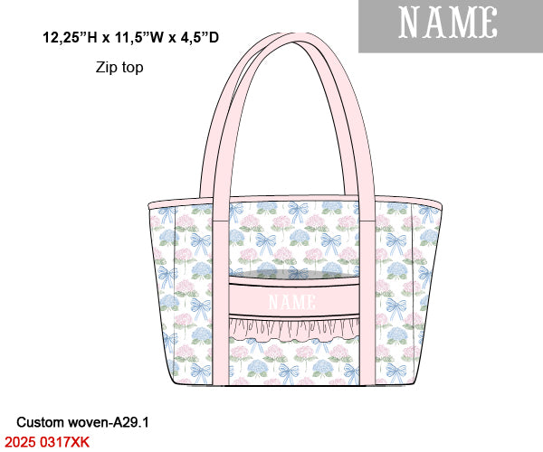 Hydrangeas & Bows Luggage