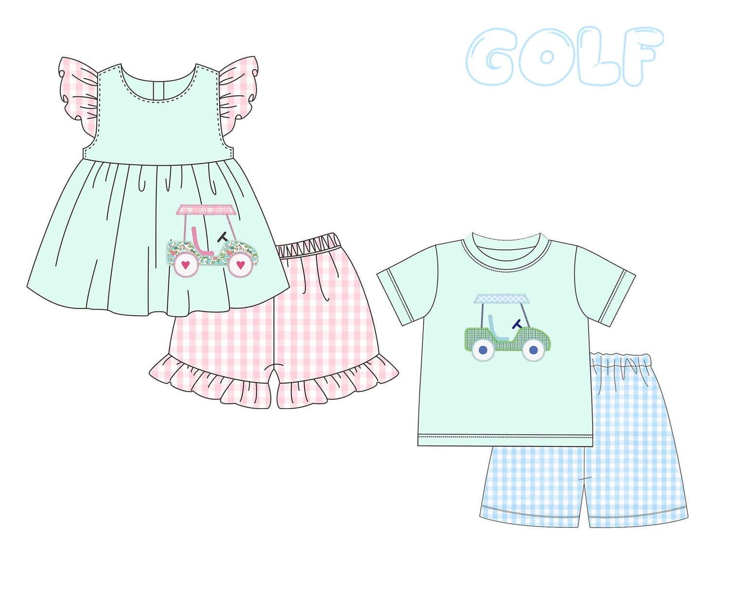 Golf Cart Applique Collection