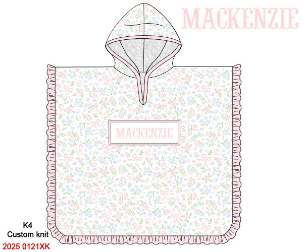 Custom Smocked Hooded Towel