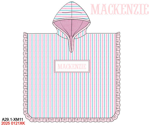 Custom Smocked Hooded Towel