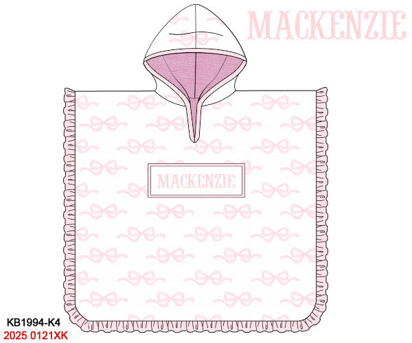 Custom Smocked Hooded Towel