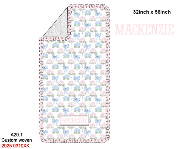Hydrangeas & Bows Luggage