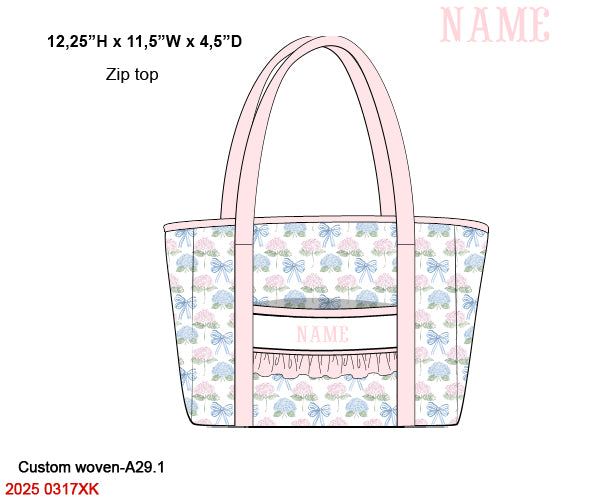 Hydrangeas & Bows Luggage