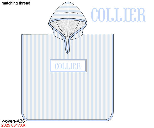 Blue Stripes + Baby Blue Luggage