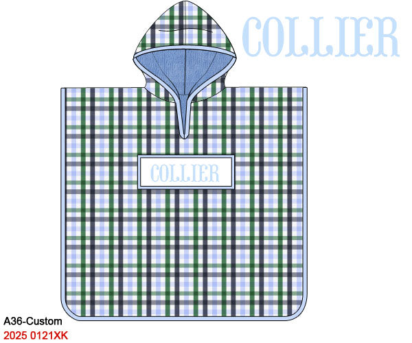 Custom Smocked Hooded Towel