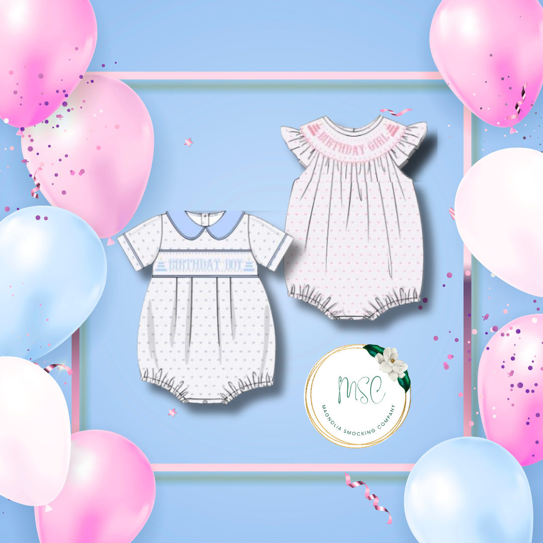 Smocked Birthday Bubbles