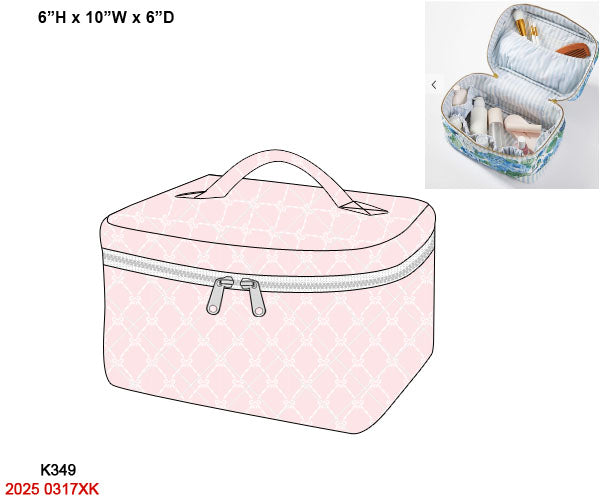 Pink Bow Trellis Luggage