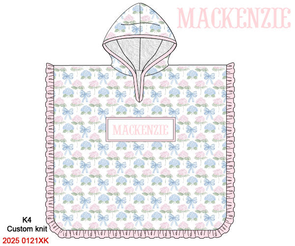 Custom Smocked Hooded Towel