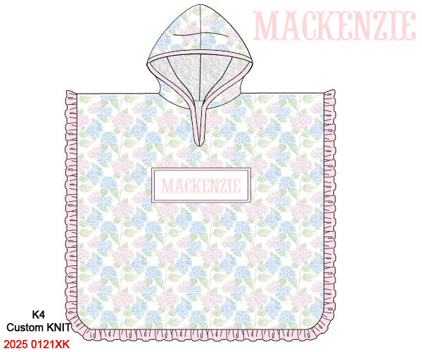 Custom Smocked Hooded Towel