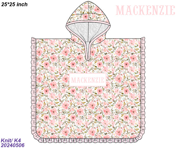 Custom Smocked Hooded Towel