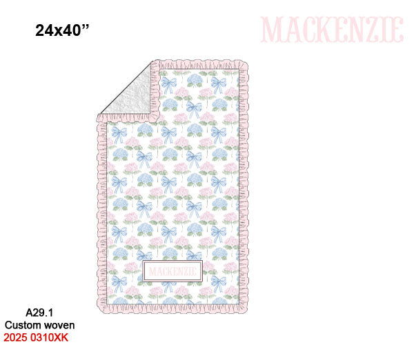 Hydrangeas & Bows Luggage