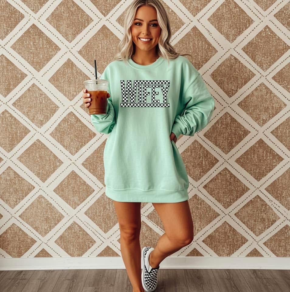 Mama/Wifey checkered w/sleeve or without MINT - Multiple Styles/Design