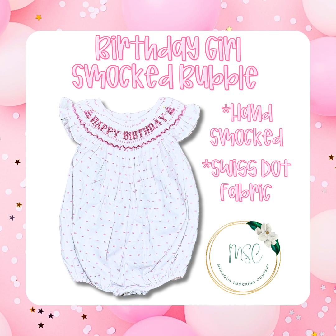 Smocked Birthday Bubbles