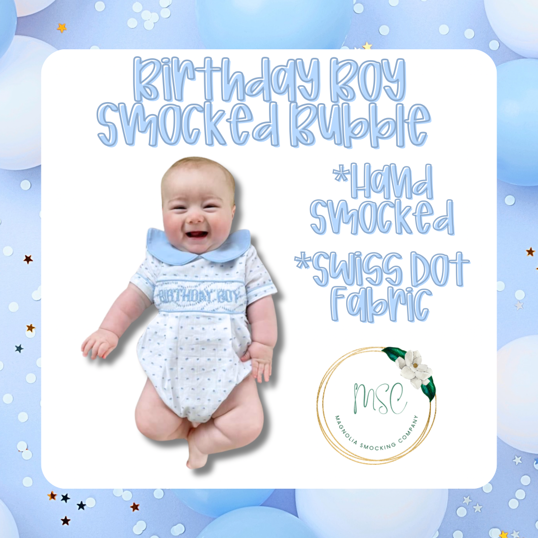 Smocked Birthday Bubbles