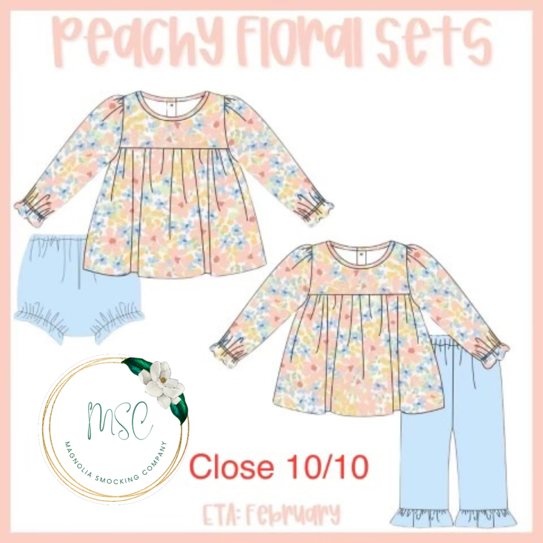Peachy Floral Sets