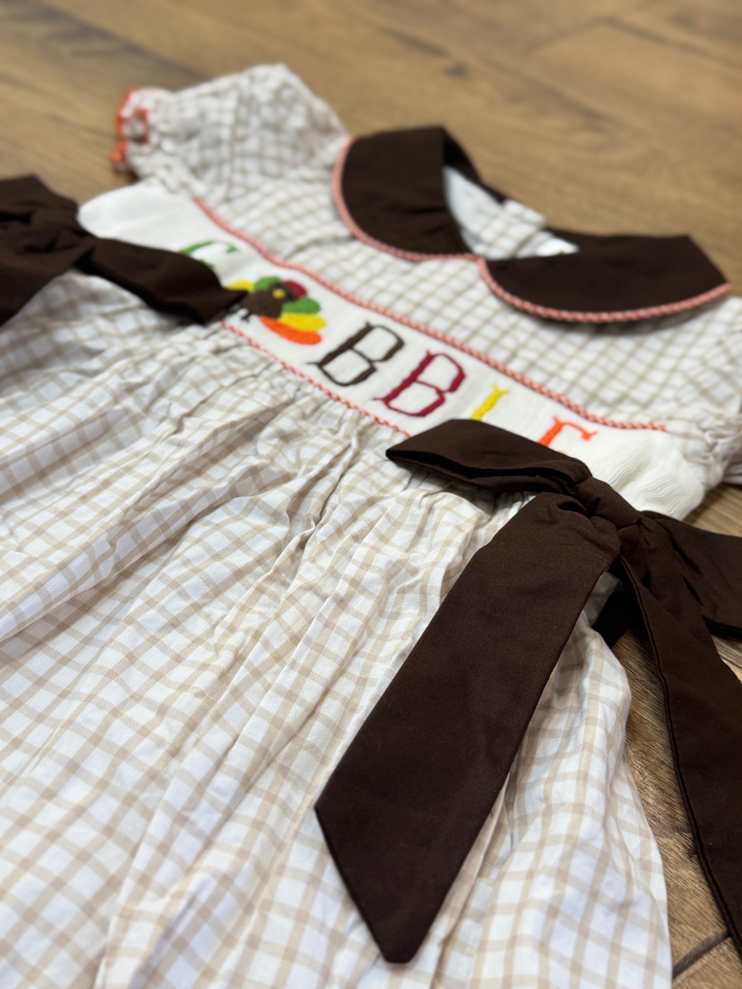 Gobble, Gobble Smocked Dress