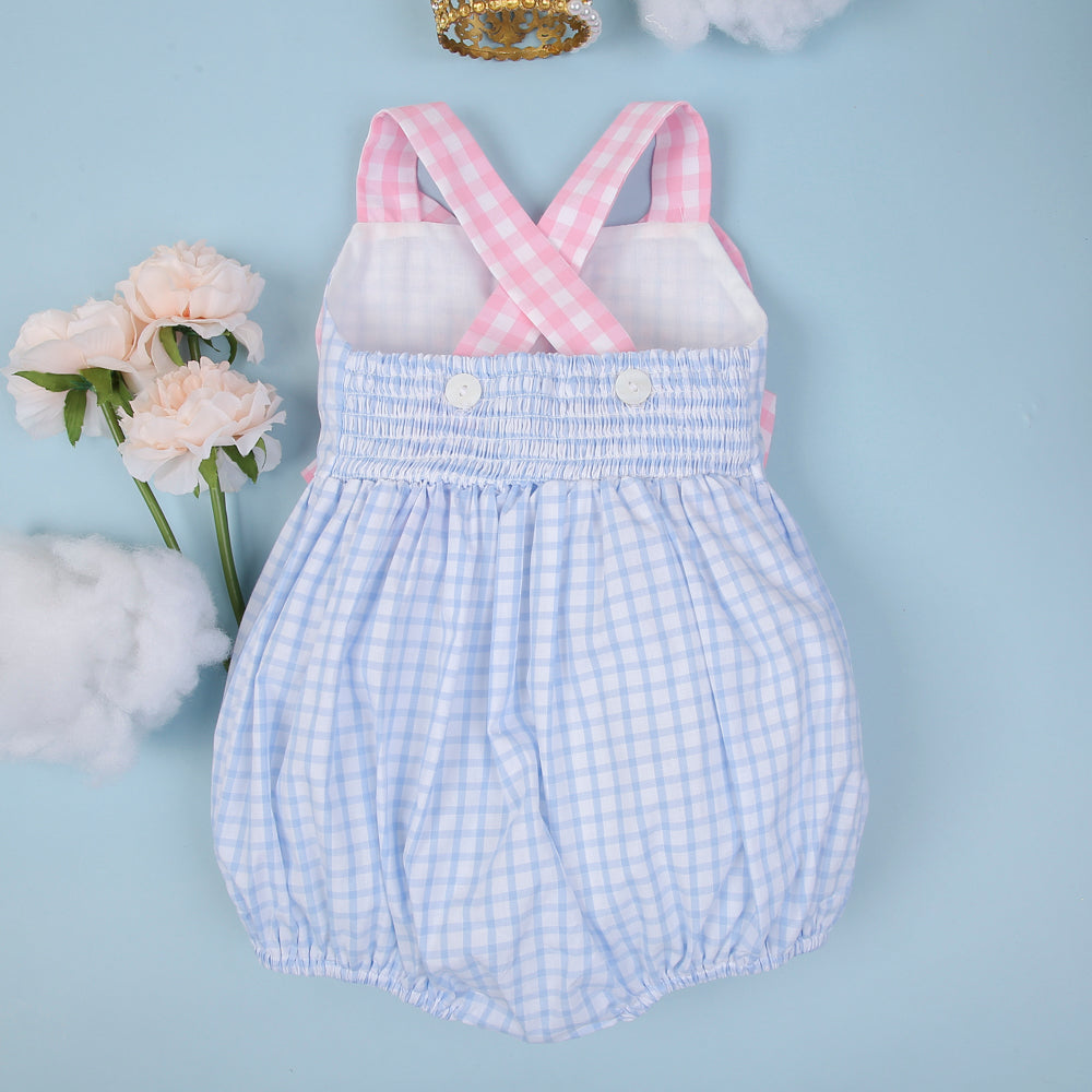 Pink Bow Windowpane Bubble