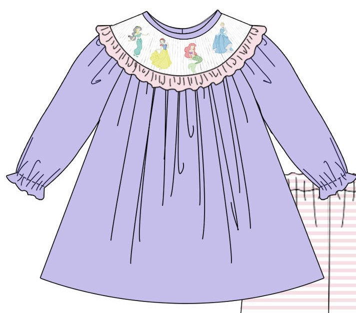 Magical Smocked Princess Pants Set