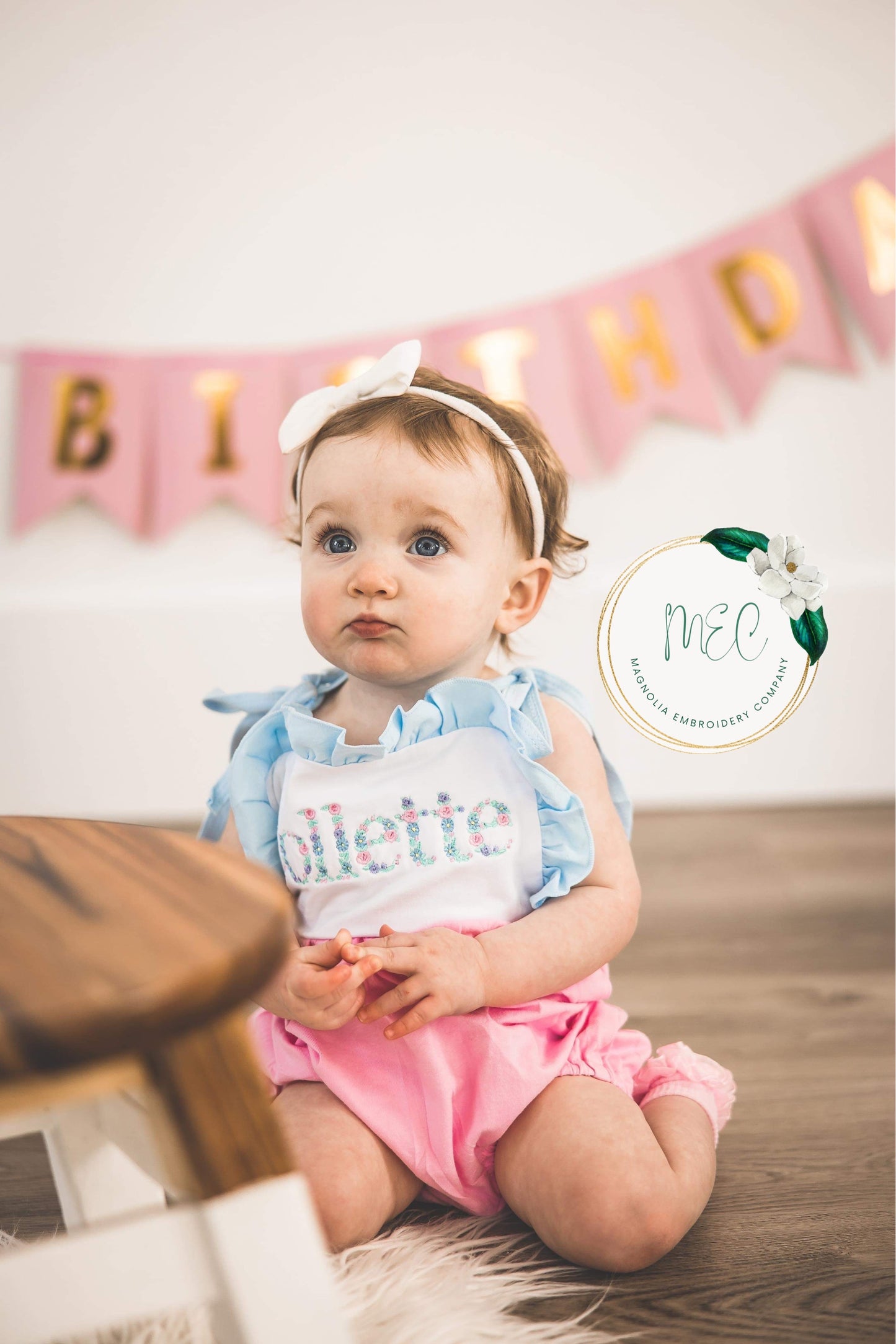 Customizable Pink & Blue Bubble Sunsuit