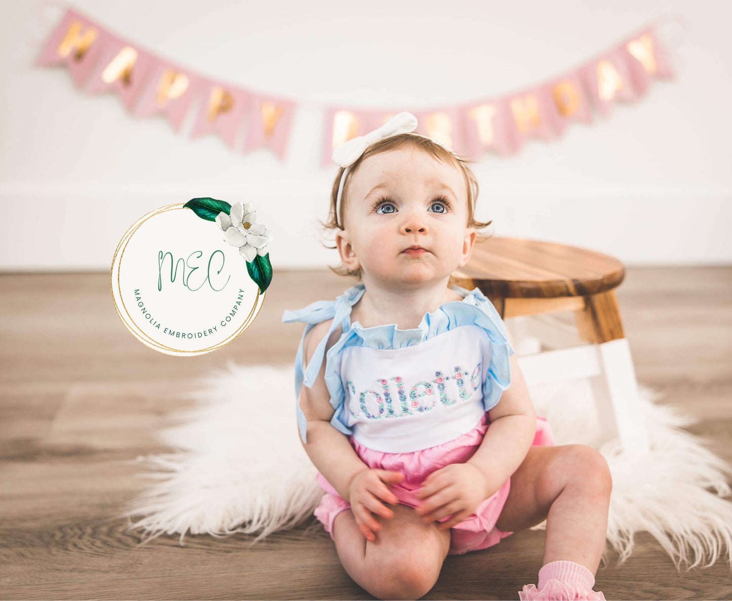 Customizable Pink & Blue Bubble Sunsuit