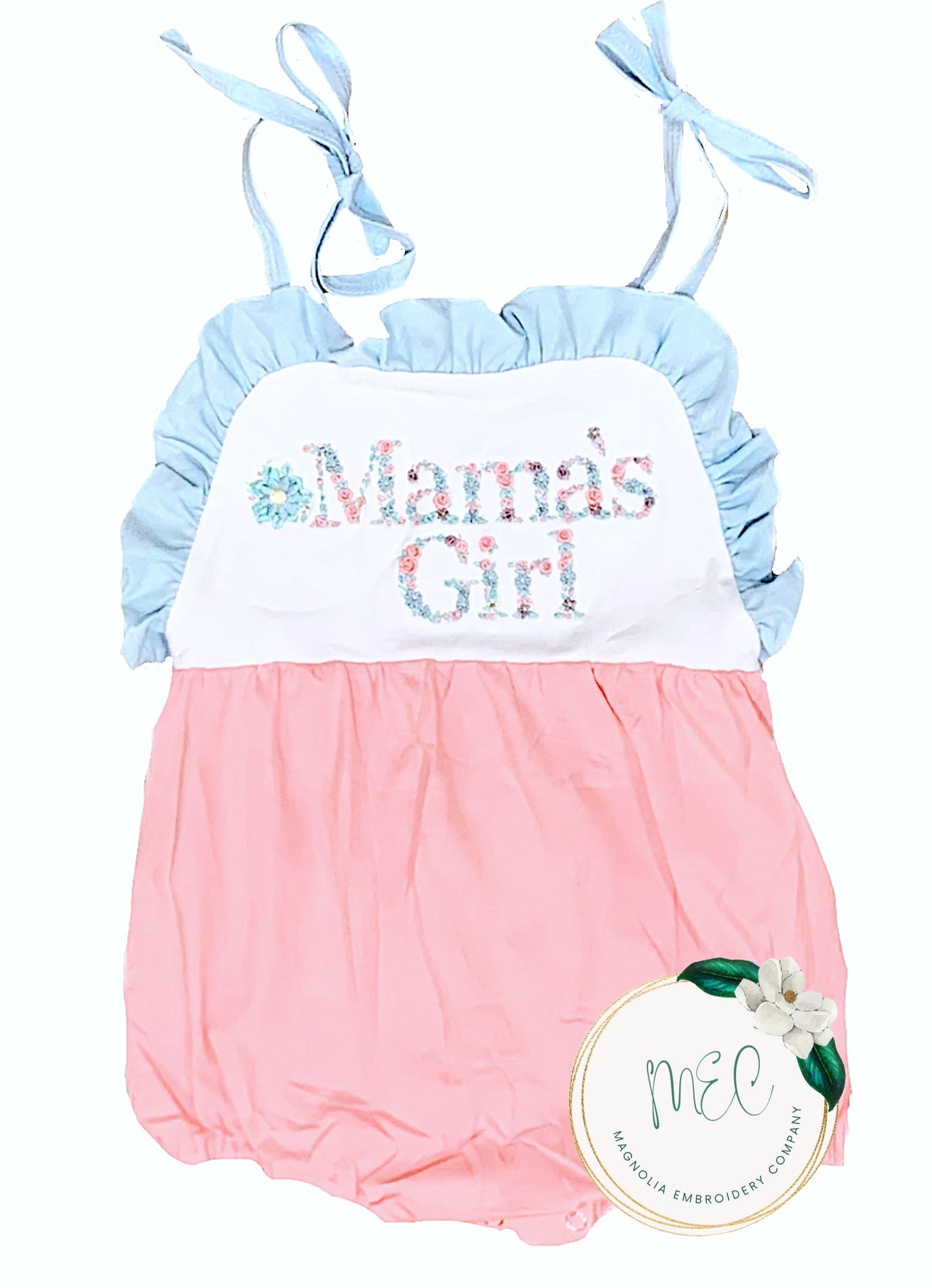 Customizable Pink & Blue Bubble Sunsuit
