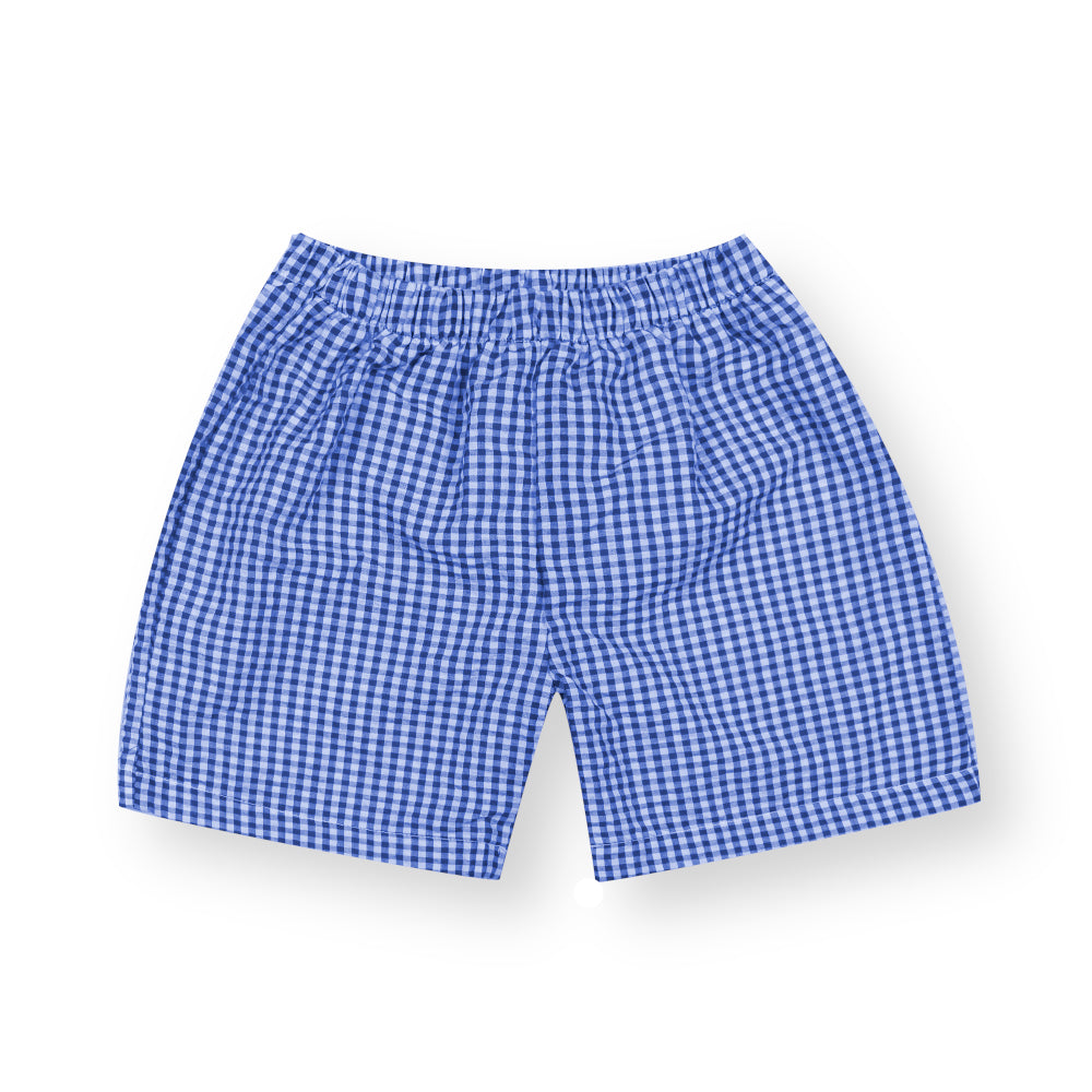 Boys Seersucker Gingham Shorts