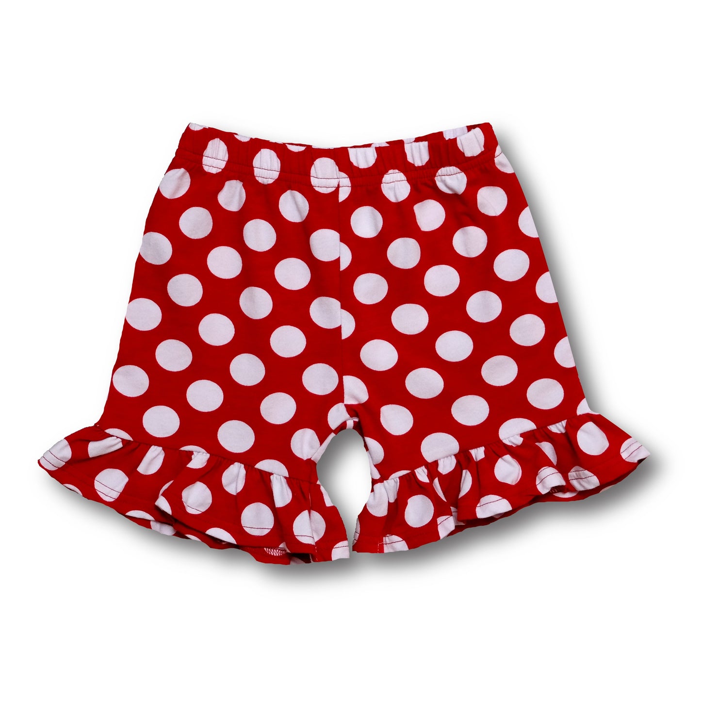 Girls Polkadot Ruffle Shorts