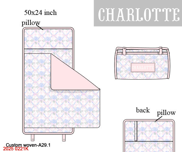 Hydrangeas Trellis Luggage