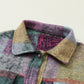 Multicolor Brushed Plaid Pocketed Oversize Shacket