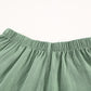 Green High Waist Pocketed Ruffle Shorts