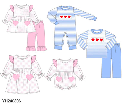 Bitty Dots & Stripes Heart Collection