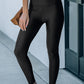 Black High Rise Tight Leggings with Waist Cincher