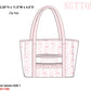 Pink Flowers + Bows Toile Luggage