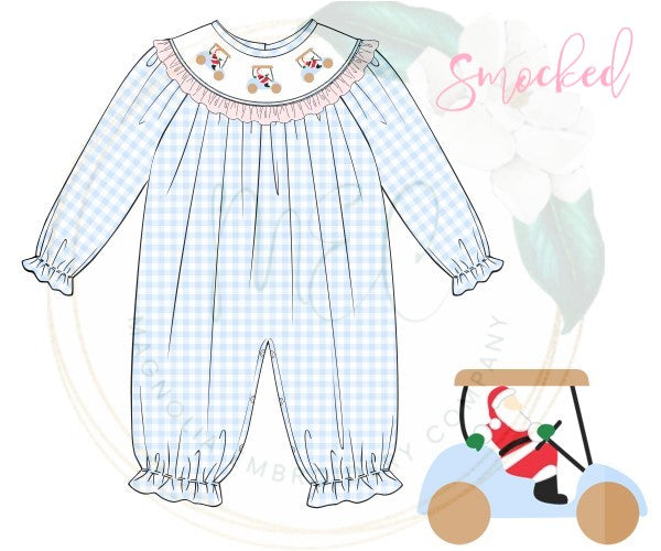 Santa's Goin' Golfin' Smocked Collection