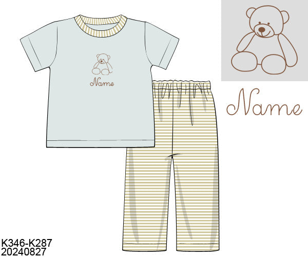 PO17 - Sweet Little Bear Boy Pants Set (ETA March to GBS then to you)