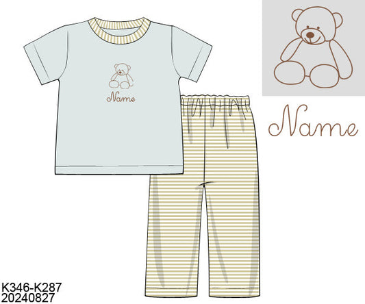 PO17 - Sweet Little Bear Boy Pants Set (ETA March to GBS then to you)