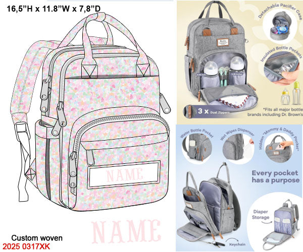 Brushed Watercolor Luggage