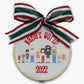 Custom Embroidered Christmas Ornament