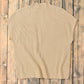 Oatmeal Patch Pocket Ribbed Knit Short Sleeve Sweater