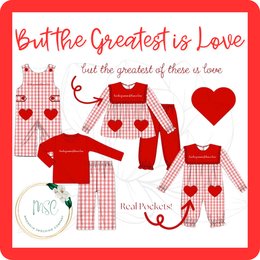 But the Greatest is Love - Girl Pant Set