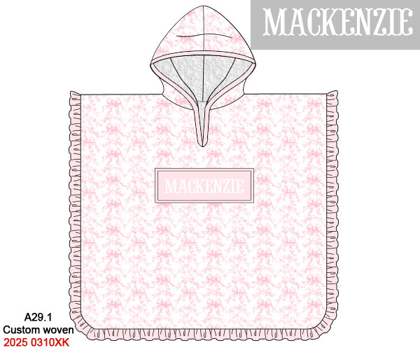 Pink Flowers + Bows Toile Luggage